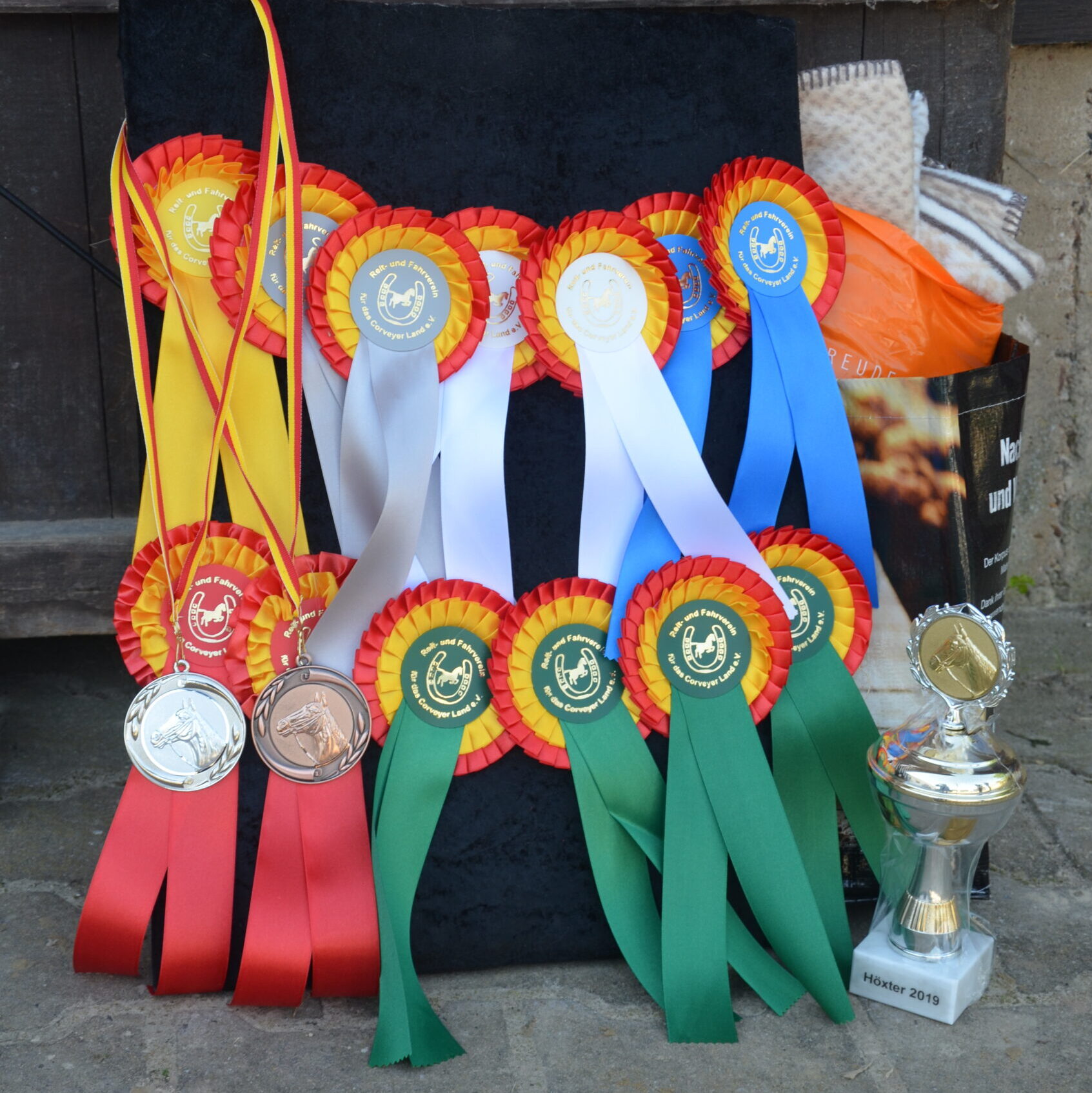 Reitertag Schleifen Pokal
